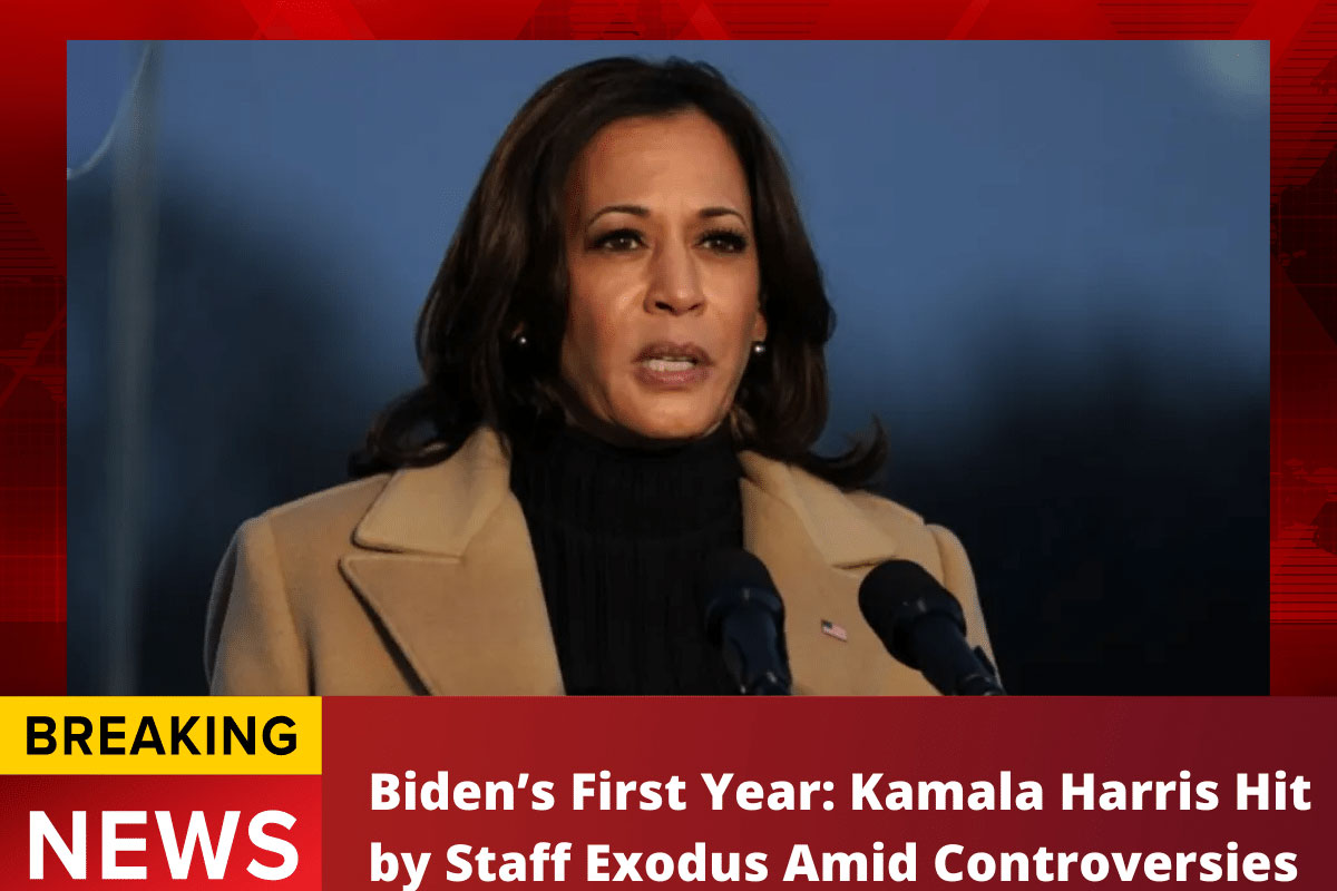 Biden’s First Year: Kamala Harris Hit by Staff Exodus Amid Controversies 
