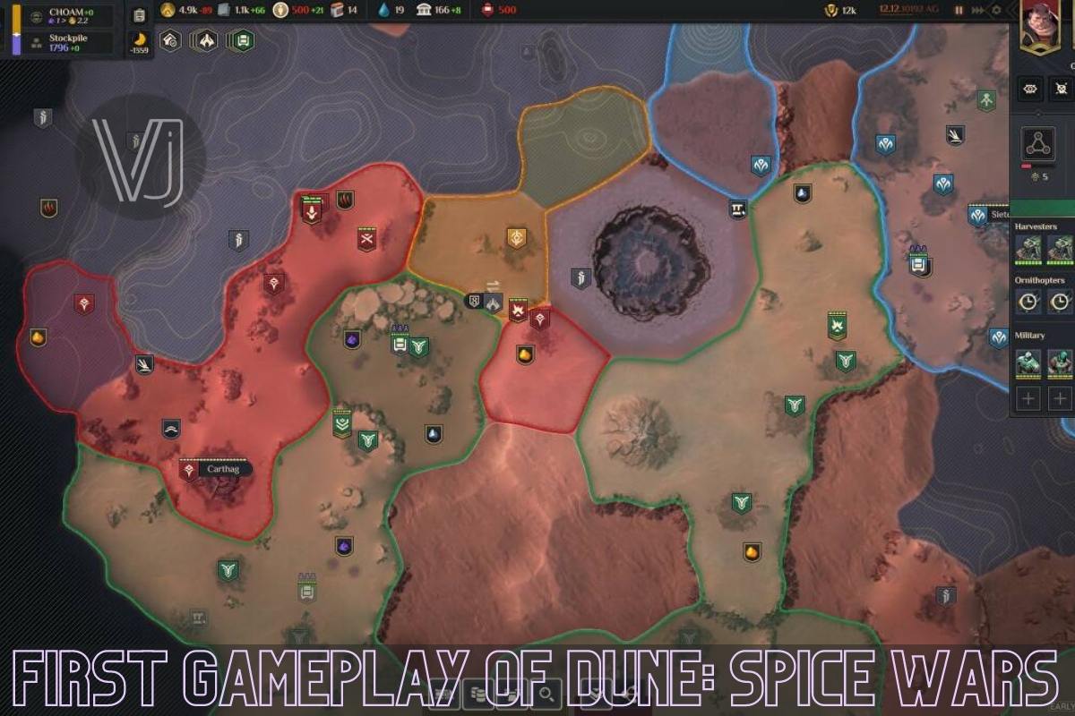 First Gameplay of Dune: Spice Wars
