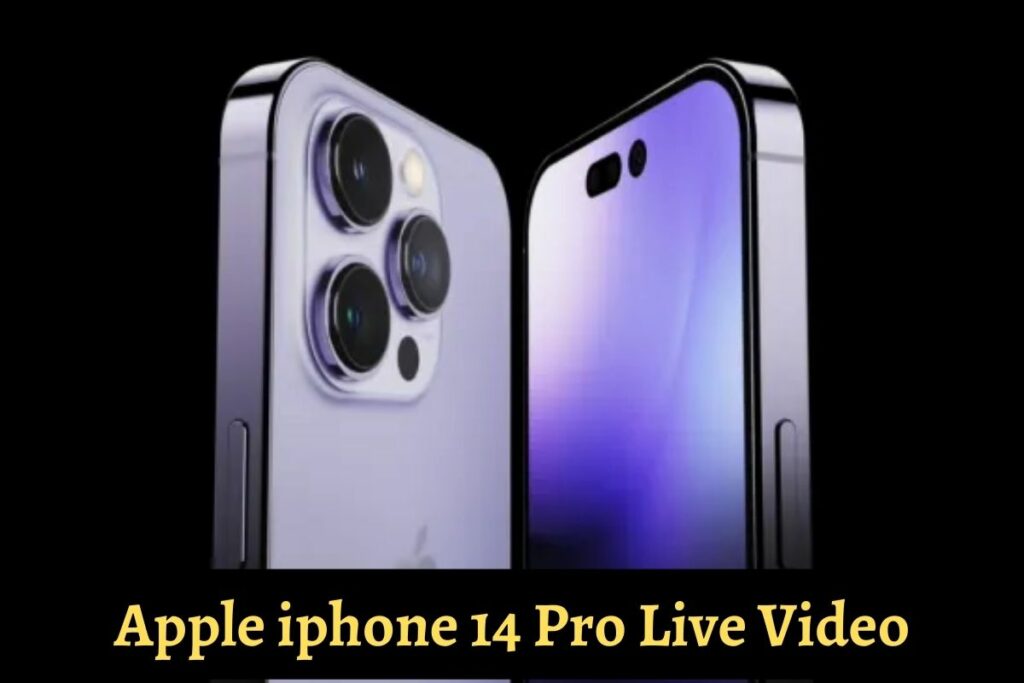 Apple iphone 14 Pro Live Video