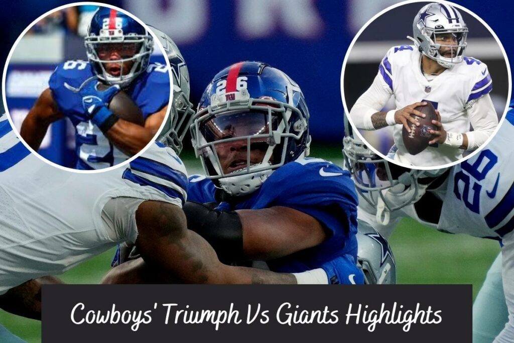 Cowboys' Triumph Vs Giants Highlights