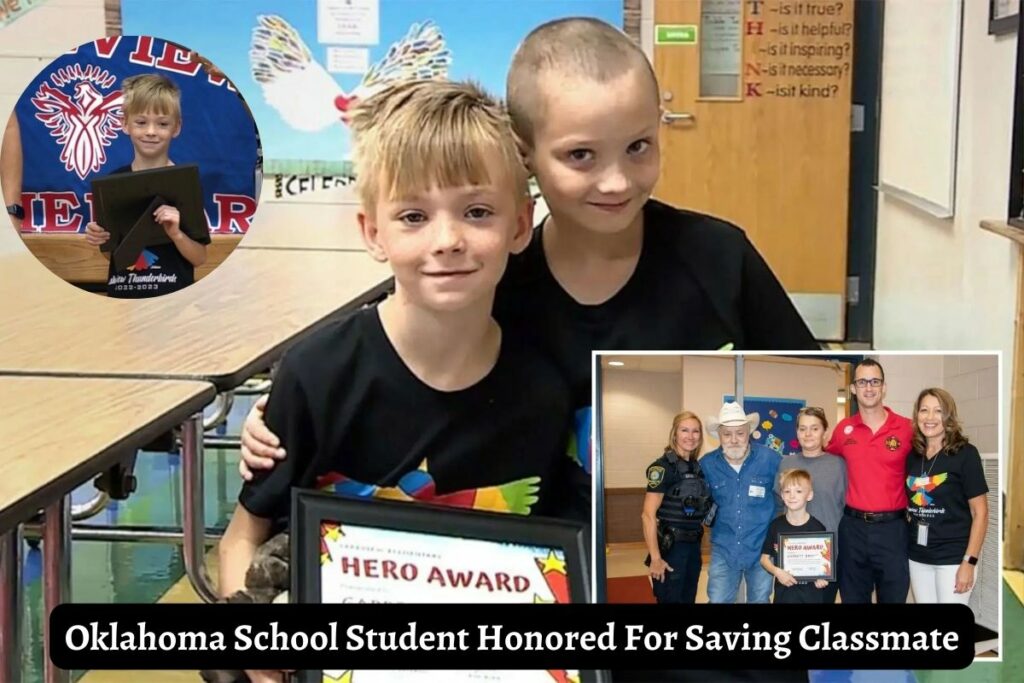 Oklahoma School Student Honored For Saving Classmate