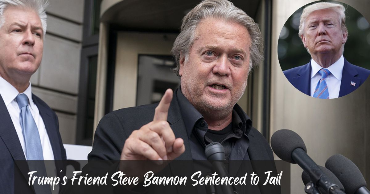 Trump's Friend Steve Bannon Sentenced to Jail