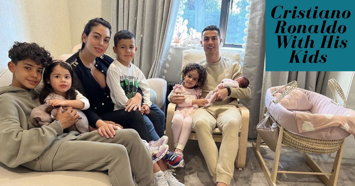 Cristiano Ronaldo with his kids