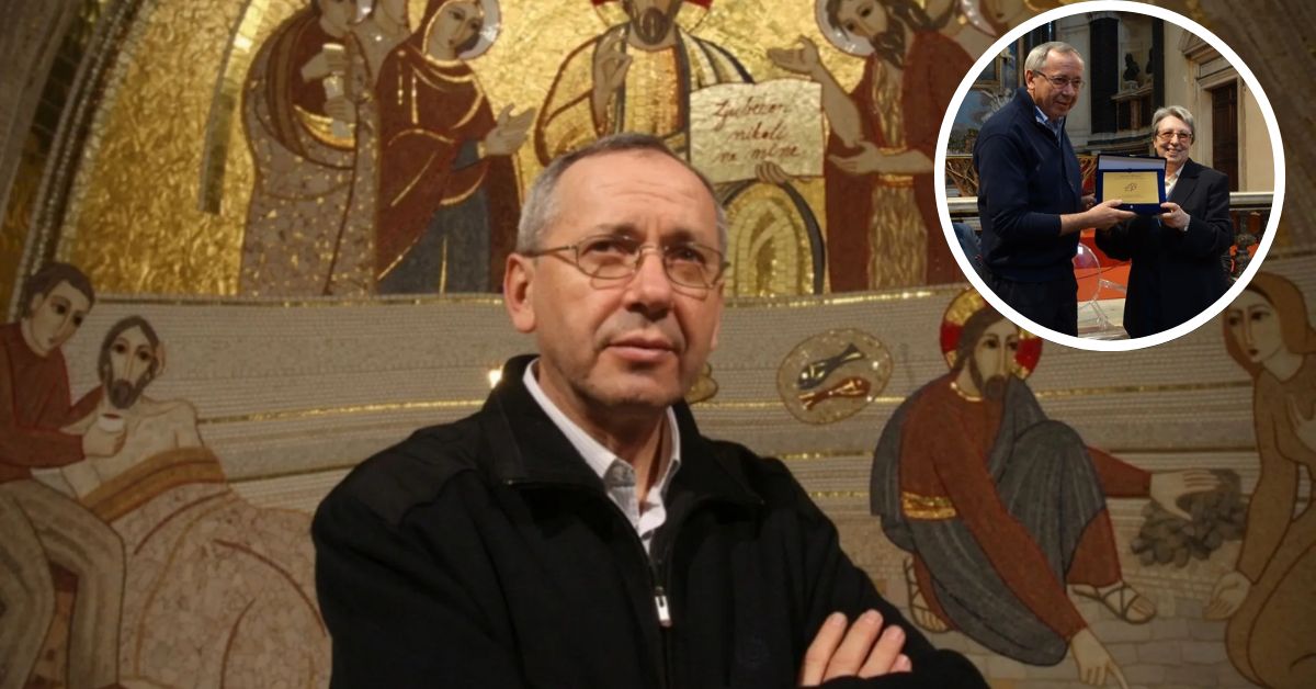 Father Marko Rupnik was also awarded for his art