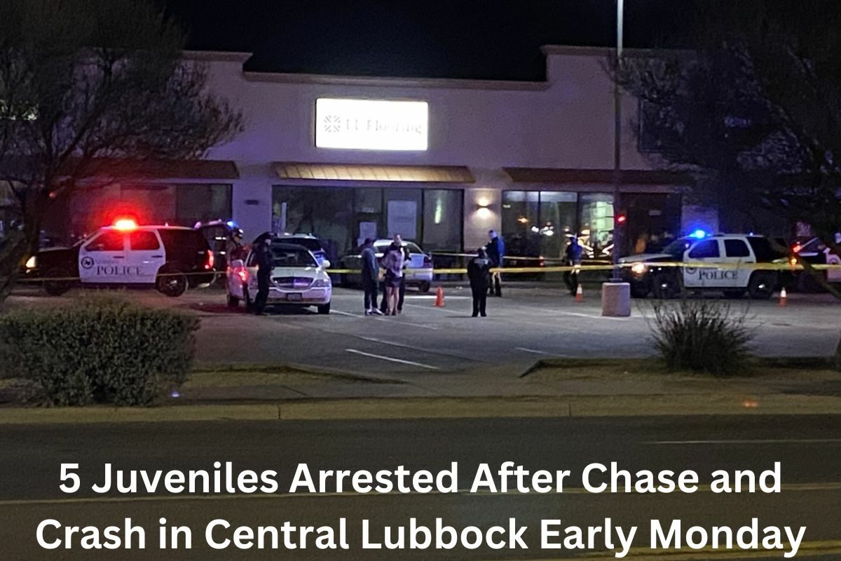 5 Juveniles Arrested After Chase and Crash in Central Lubbock Early Monday