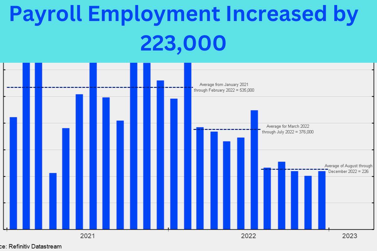 Payroll Employment Increased by 223,000