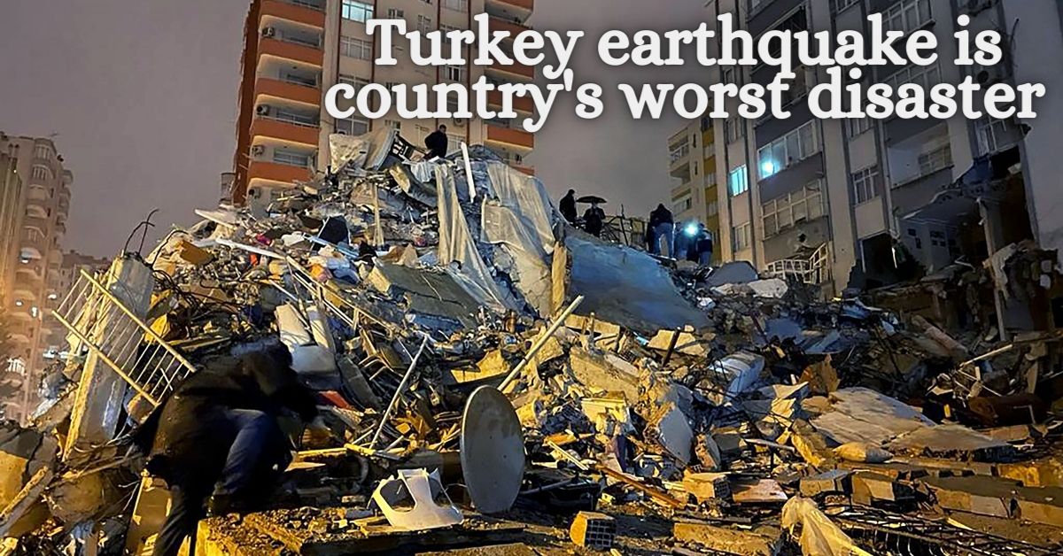Turkey earthquake is country's worst disaster