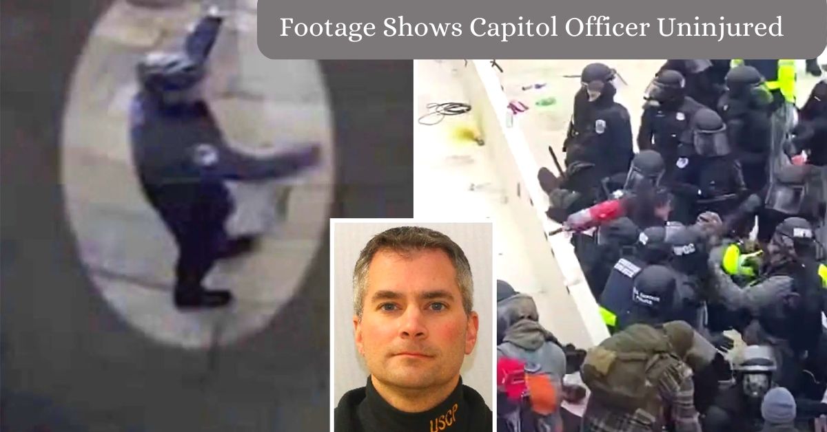 Footage Shows Capitol Officer Uninjured