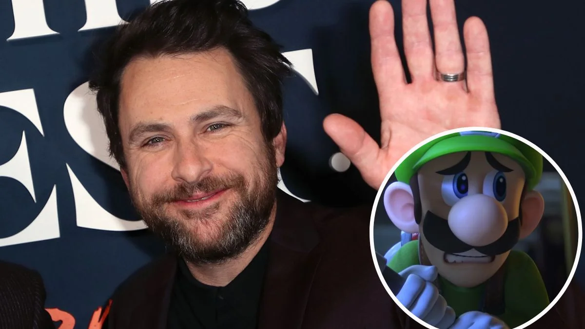 Luigi played by Charlie Day