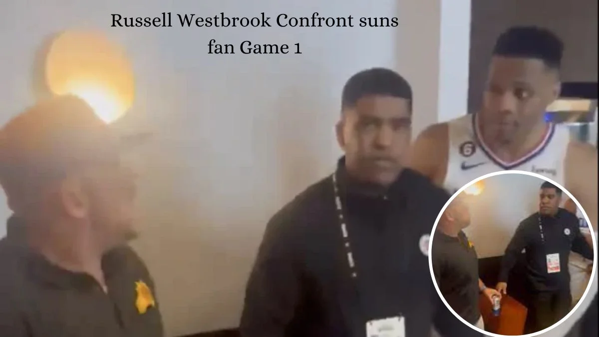 Russell Westbrook Confront suns fan Game 1