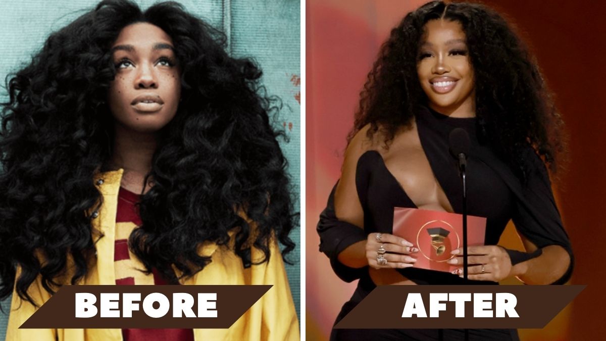 The image show the difference between the nose of SZA