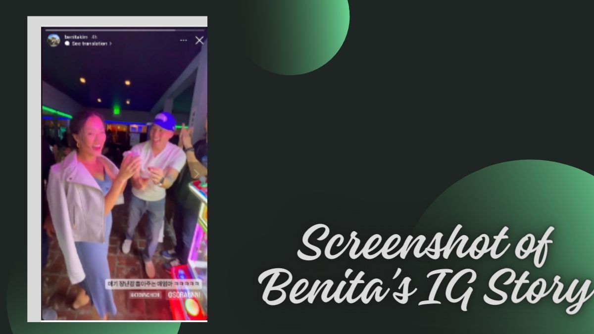 Screenshot of Benita’s IG Story
