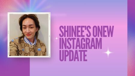 Shinee's Onew Instagram Update