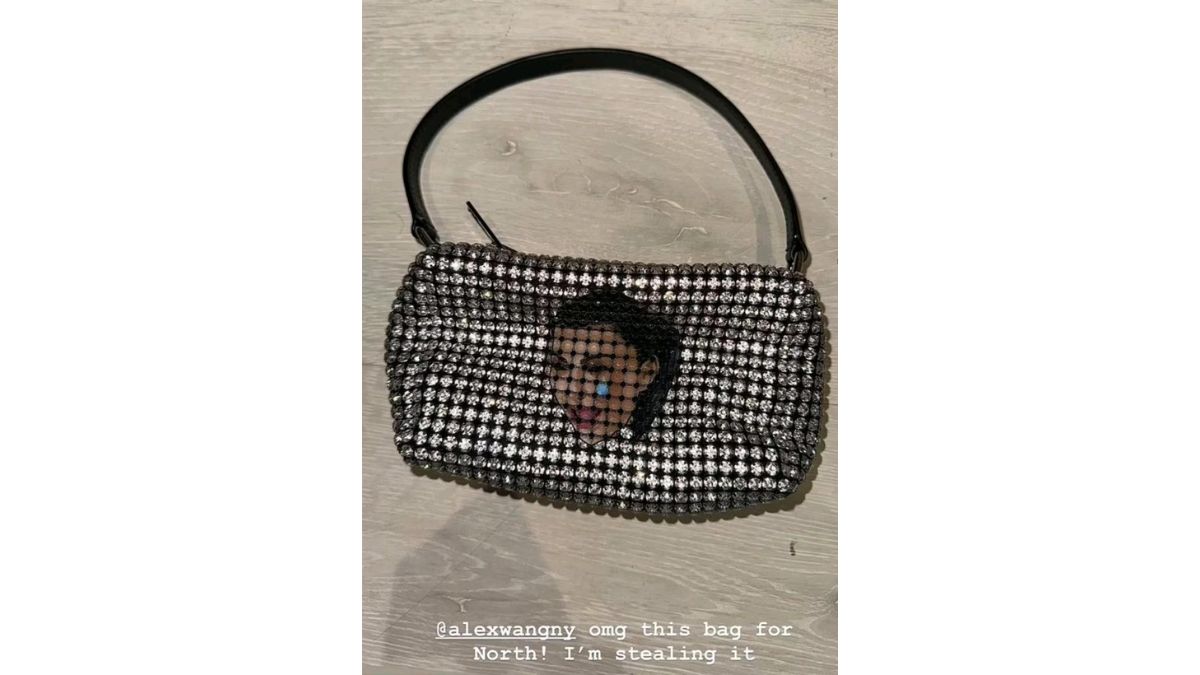 North West Gets Kim Kardashian's Alexander Wang Bag in a Funny Moment