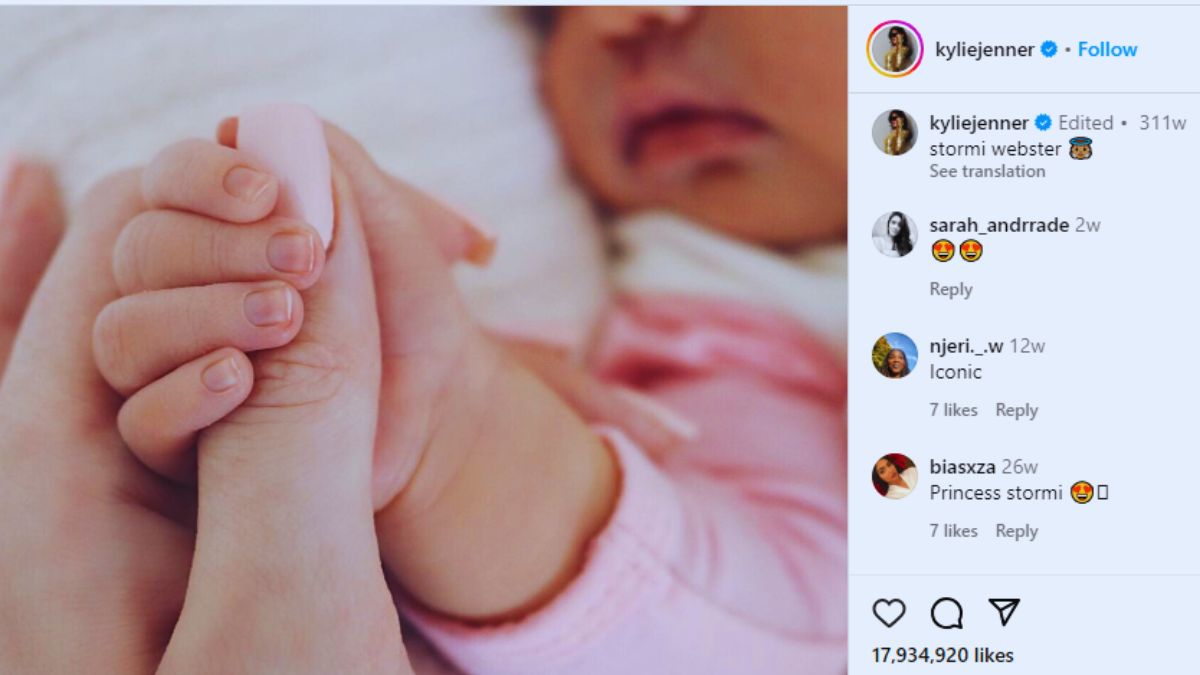 Kylie Jenner Revealed Her Baby Name on Instagram